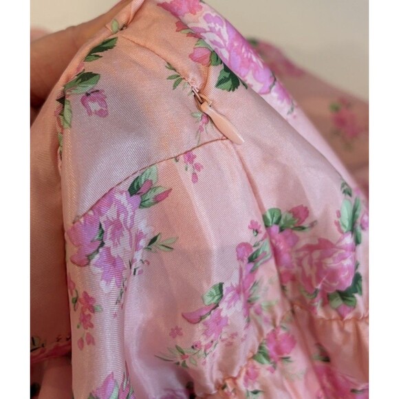 LoveShackFancy Target Cecile Puff Sleeve Dress Pink Melon Floral Size 18W New - Picture 6 of 7